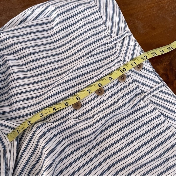Madewell‎ Emmett wide leg cropped striped pants 31 NWT - Picture 5 of 9